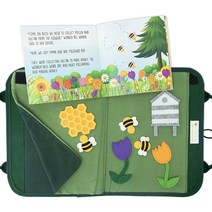 유아용 액티비티 펠트 보드 | 유치원 학습을 위한 두꺼운 펠트 콰이어트 북 | 꿀벌 유치원 액티비티 북 꿀, 한개옵션0