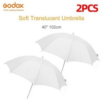 Godox-스튜디오 플래시 스트로브 조명용 반투명 우산 33 84cm 40 102cm 43 108cm 화이트 소프트 디퓨저 스튜디오 사진, 2pcs 40 inch 102cm_CHINA