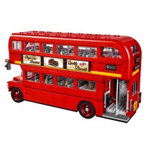 런던 더블 데커 버스 빌딩 벽돌 키트 모델 1711PCS 10258, 01 Paper manual No box
