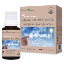 팜그린 뼈 건강 프리미엄 비타민D 드롭 1000IU 15ml 1일1회 1방울 500회, 1개