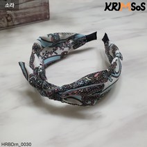 [크림소스] 페이즐 리본 반다나 헤어밴드 넓은 머리띠 (HRBDrn_0030)