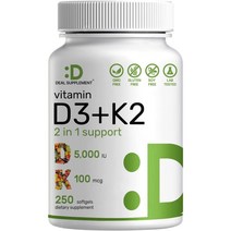 비타민d3 비타민k2 menaquinone 메나퀴논 mk7 250캡슐 콜레칼시페롤 DEAL, 상품선택