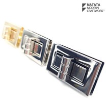 마크라메 뜨개 재료 로터리 다이얼 금속 가방 잠금 장식 장치 버클 부자재, 2.실버