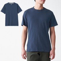 무인양품 남성용 MUJI 슬러브 저지 크루넥 반소매 티셔츠 ABA03A1S 2p