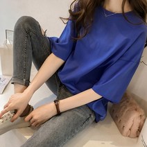 [드레스날다] 매일입고싶은 루즈핏 무지 반팔 티셔츠(mtee1291)