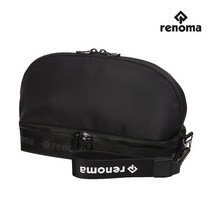 레노마골프 남성 레터링 웨빙 파우치 RMABJ1825-199, BLACK