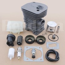 엔진톱 전기톱 4행정 전동 실린더 피스톤 에어 필터 키트 Husqvarna 340 체인톱 503870276 537024002w 오일, 한개옵션0