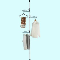 KT 1단 폴 행거 아파트 드레스룸 옷걸이 수납 정리 옷방