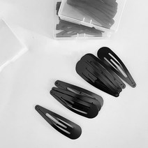 로지 대용량 무광블랙 똑딱핀 50p+케이스