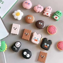 아이폰 케이블 보호캡 케이블바이트 휴대폰 충전선 단선 보호, 그린공룡