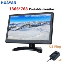 휴대용모니터 11.6 인치12 인치 휴대용 모니터 LCD HD 미니 TV 컴퓨터 PS3PS4 라즈베리 파이 CCTV 비디오, 06 12 - 1366x768