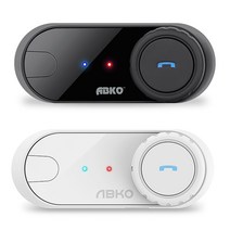 앱코 ABKO Tcom 오토바이헬멧 블루투스 이어폰, 블랙