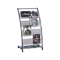 다양한 옵션 디스플레이 잡지 책 진열대, J-3(블랙)