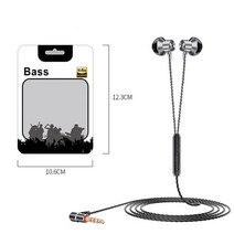 L 자형 3.5mm 유선 헤드폰 90 도 직각 플매트 카펫 매트 러그 스테레오 베이스 음악 스포츠 이어폰 와이어 컨트롤 인이어 이어 버드 헤드셋, 회색