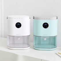 LED 무드등 스마트 컨트롤 제습기 3가지모드 습기제거 원룸형 옷방 침실 아이방 저소음 저전력 듀얼 펠티어 방식 자동 만수시 전원off 기능 타이머 기능, 민트