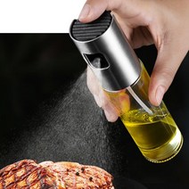 상세정보참조 투명 유리 오일스프레이 공병 100ml 샐러드 스테이크 요리 올리브유 오일분무기 소스병 에어프라이어, 브론즈