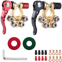 배터리터미널 배터리단자 차량용 터미널 홀더 자동차 배터리 터미널 와이어 케이블 클램프 12v 빠른 분리, 08 Style 8