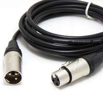 케이블마트 MACK HA16 캐논(XLR) 연장 케이블, HA16 캐논 숫-암 10M