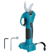 무선전지가위효율적인 과일나무 분재 무선 가지치기 가위 도구 마끼다 18V 배터리 전기 나뭇가지 커터, 01 파란