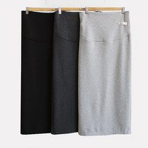 임산부용 밍키뒷트임스커트 안감털 외출 임부복 치마