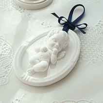 오브제트리 아기천사 석고 오너먼트 방향제, 화이트쟈스민민트