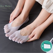 에코마켓 여성 베이직 발가락양말 항균 덧신