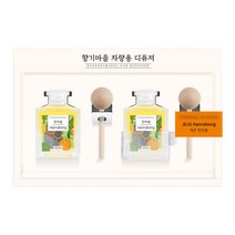 향기마을 카 디퓨저 선물세트 40ml+40ml 제주한라봉