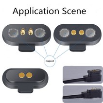 1 쌍 1A 자기 포고 핀 커넥터 2 3 4 5 위치 피치 2.5MM 스프링로드 Pogopin 남성 여성 접촉 스트립, 01 2Pin