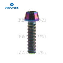 강화마루보수 벽지 깨진타일 보수 Wanyifa 티타늄 볼트 m5 x 9 16 18 20 25 30 35 40 45 50 55 60mm 알렌 키 테이퍼 헤드 볼트 나사 자전거, 원래의, 25mm
