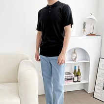 남성 여름 시원한 베이직 니트 카라티 대학생패션 나들이 신입생패션 60대