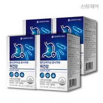 신풍제약 헬리코박터균 증식억제 위건강 4박스(4개월분) 위점막 보호 영양제 비타민