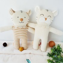 애착인형 오가닉 유기농 신생아 아기 장난감 임신 호랑이 소, 아기토끼+포장