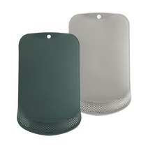 유아이원 국산 항균 가정용 주방 채반 도마 1+1, 다크그린