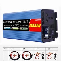 12v 220v 순수 정현파 인버터 DCAC 2500W 3000W 4000W 6000W 자동차 광 전원 공급 장치 전압 변환기, 12V 3000W LCD screen