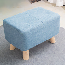 페르세오 패브릭 낮은 스툴 보조의자 현관, 블루