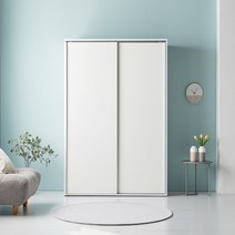 [퍼니럭스] 리브 1100 슬라이드 옷장 (일반형) A타입 5컬러, 리브 1100 일반형(A) - 네이비