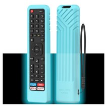 Hisense-TV-리모컨 용 실리콘 리모컨 케이스 EN2BI27H EN2A27 4K LED HD 스마트 TV ERF2K60H 어른용 커버, 01 Blue-Luminous