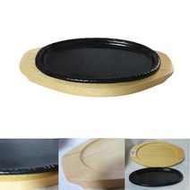 감성살롱 스윗홈 맥반석 주물 타원 스테이크판 3호 무쇠 구이팬 철판 무쇠판 철판구이 구이판 옥수수콘판 +o0o0p+, 감동^상품선택^홈