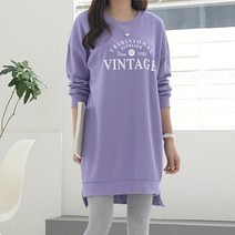 [쏭스타일] Vintage레터링롱맨투맨
