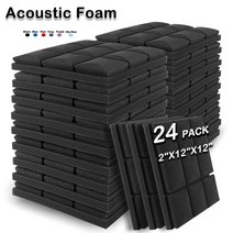 방음재 흡읍재 방음벽설치 가정용방음벽 방음부스 어쿠스틱 폼 벽 방음 스폰지 패드 소음, 01=Blue_12PCS, 1개