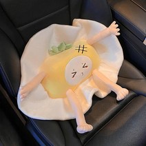 자동차 허리 쿠션 좌석 허리 등받이, 파인애플 데친 달걀-허리