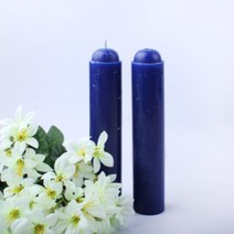 1개 22cm 파랑 국산 밀대초 양초 기둥초 법당초 제사용 캔들 촛불 기도초 식장 기도용, 단품, 단품