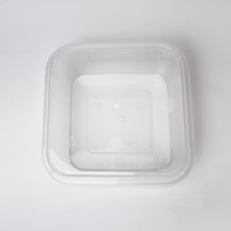 스윗앤스윗. 말랑한 정사각 쿠키통 (11.5x11.5x4) 티라미수와 아이스박스 케이크 만들 때 미니케이크케이스, 1개, 1개