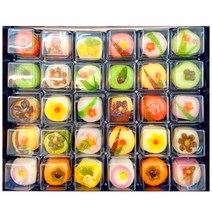 [선물세트 이거면 끝!] 20년전통 고급 수제 화과자 선물세트 +보자기 + 아이스박스, 50g, 30구