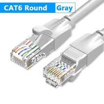랜 케이블 인터넷 연결선 기가 평면 컴퓨터 선 Venti 이더넷 캣6 라n UTP RJ45 네트워크 패치 10m 50m PS PC 모뎀 라우터 캣 6, New Round Cord -Gray_5M | Bund