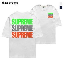 슈프림 Supreme 5부 반팔 쓰리컬러슈프림 반팔티셔츠