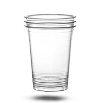 오케이워터 투명컵 10온스 천개 아이스컵 시음컵 PET컵 음료 페트컵 일회용컵, 1개