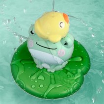[블루래빗기차놀이] 행운이네 럭키프로그 개구리 목욕장난감 5가지 분사모드 목욕놀이 장난감 아기 유아 물놀이