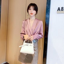 HQINT 여성 셔츠 남방 티셔츠 긴팔 셔프남방 빅사이즈 오버핏 봄 가을 기본 롱남방 루즈핏 여자 ZA-68135