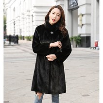 쩐쿠 유로컬렉션 밍크 코트 겨울 밍크 롱 코트 S2477